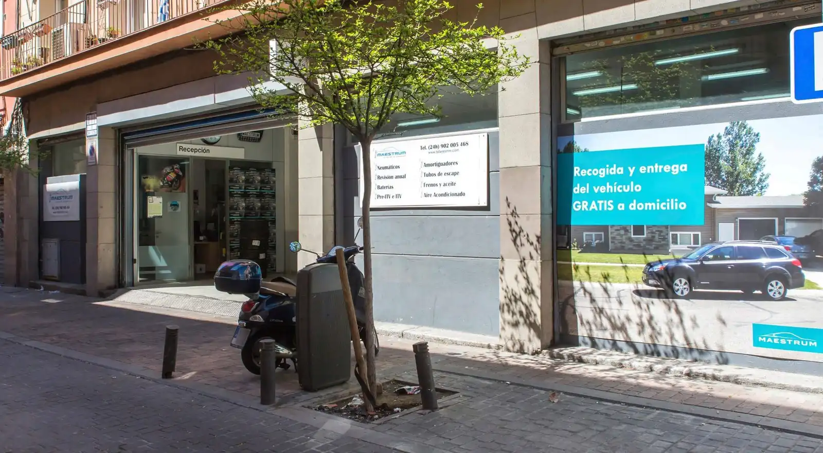 Fachada de Taller Maestrum Cuatro Caminos en calle de Guipúzcoa 7, sede que atiende Vallehermoso